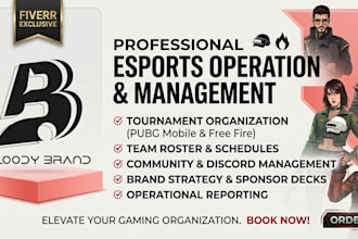 manage your e sports organization pubg and free fire tournaments