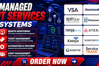 setup vsa autotask itglue pulseway ninjarmm atera kaseya suncromsp assetze