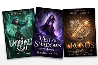 design fantasy book cover design for KDP and ingram
