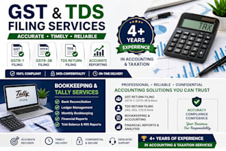 file gst returns gstr 1 and 3b, tds return also accurately