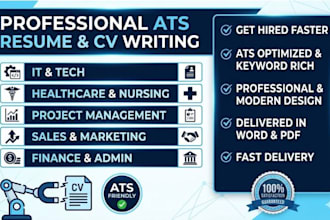 write ats resume CV for IT healthcare nursing sales pm roles