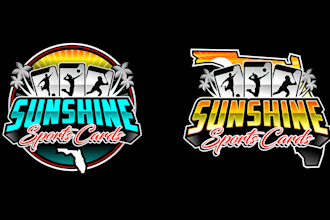 design incredible beautiful sport card logo with unlimited revision