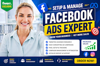 be your facebook ads expert and manage meta ads campaigns