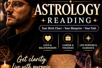 do a birth chart reading for love, career, and personal insight
