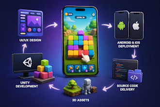 do hybrid puzzle mobile game prototype development