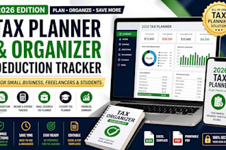 design tax planner organizer and deduction tracker for 2026 finance goals