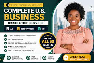 dissolve your US llc or corporation with the state