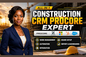 setup and automate procore CRM salesforce monday crm and jobnimbus CRM