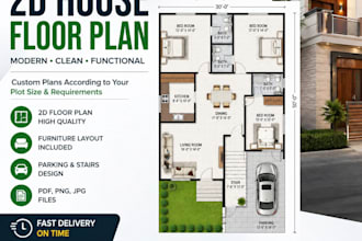 design 2d american style house plan
