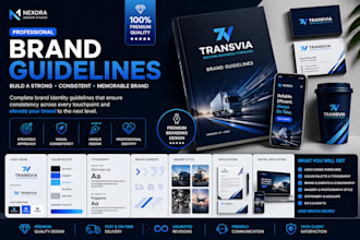 design a minimalist logo and branding kit with brand identity guidelines