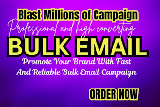 do bulk email marketing campaign, send mass email
