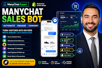 create manychat chatbot for shopify sales