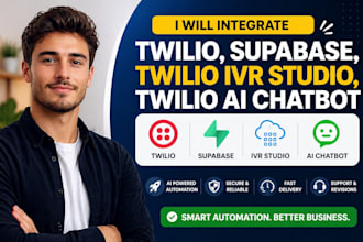 integrate twilio supabase twilio IVR studio twilio ai chatbot