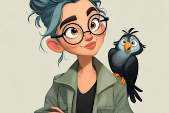 design a fun and playful cartoon  design