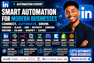 do linkedin slack n8n netsuite zendesk discord  kajabi shopify zapier automation