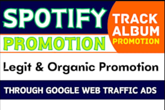 do USA spotify music promotion, german spotify music promo, and spotify album