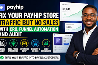 fix your payhip store traffic but no sales problem with cro funnel automation