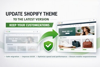 update shopify theme to latest version without losing customizations
