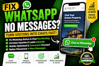 fix web whatsapp lead generation increase inquiries conversion chat integration