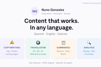 write copy, analyze texts, create summaries and translate your content