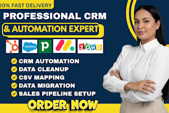 migrate data salesforce hubspot pipedrive monday zoho data cleanup csv mapping