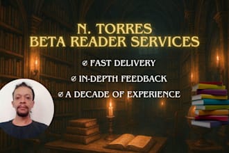honest beta reading with clear, detailed feedback