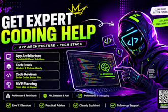 provide full stack consulting, code review, and live coding sessions