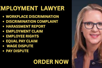 handle workplace discrimination, equal pay issues and employee rights cases
