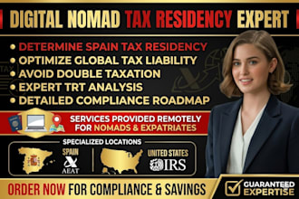 handle your digital nomad tax compliance and spanish tax residency