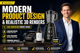 design high converting amazon product images and 3d renders