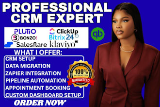 salesflare crm bonzo clickup bitrix24 plutio quickbook klaviyo zapier automation