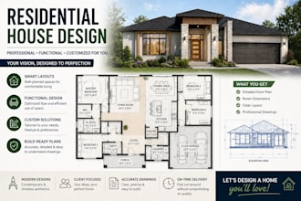 design your residential house floor plan professionally