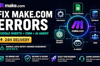 fix make com scenario error google sheets crm sync lead ai agent openai