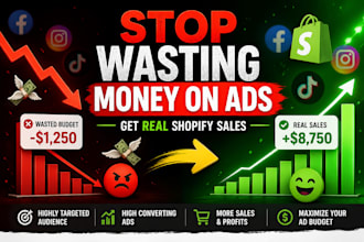 setup facebook and instagram ads, tik tok shop for shopify store to boost sales