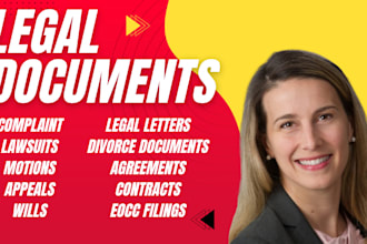 professionally draft pro se court documents, motions, and legal filings