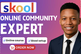 setup skool online community setup skool online course setup skool credit repair