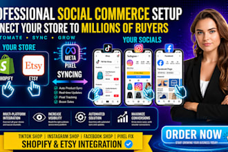 setup instagram shop facebook tiktok shop fix meta pixel shopify and etsy