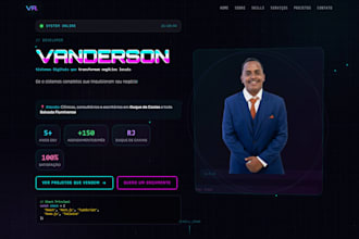 create a professional landing page website with online payment