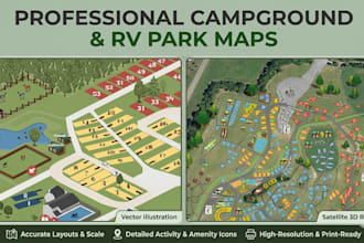design professional campground maps and rv park site plans