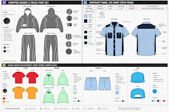 do clothing tech pack for active wears, street wears for manufacturing
