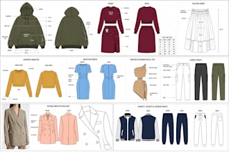 do clothing tech pack for active wears, street wears for manufacturing