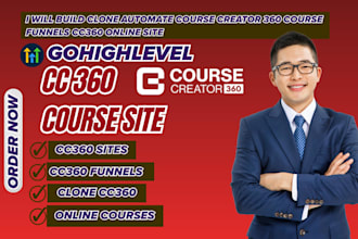 setup course creator 360 courses cc360 landing page sales funnel cc360 community