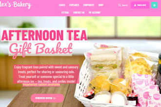 design wix bakery website menu website cupcake shop site bakery portfolio websit