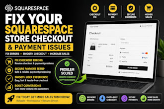 fix your squarespace store checkout and payment issues