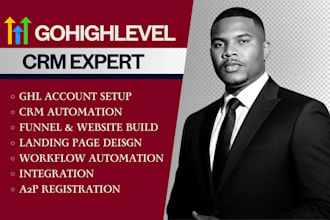 be your gohighlevel expert go high level expert funnel landing page ghl website