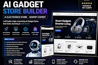 ai gadget store bulder ai electronics store shopify store shopify gadget store