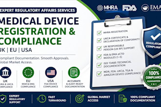 do mhra registration, ukca certificate, fda compliance and mdr documentation