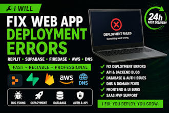fix web app deployment errors replit supabase firebase aws dns fast