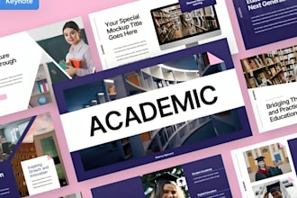 design academic, educational powerpoint, thesis, lecture slides