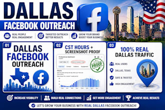 get real dallas customers from facebook for your local business